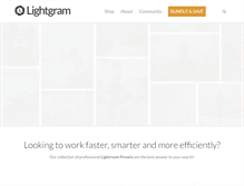 Tablet Screenshot of lightgram.com